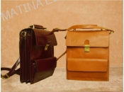 Shoulder Leather Bag A4 , Front Pocket